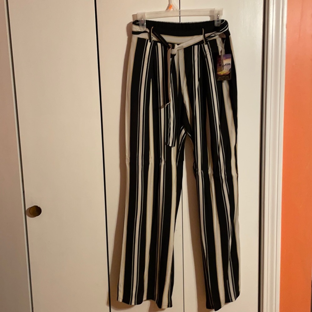 NWT striped palazzo pants